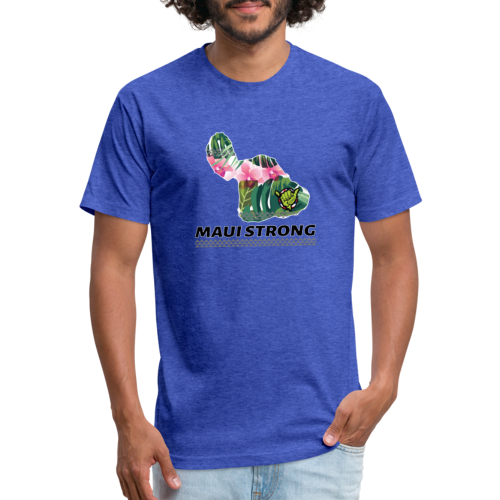 Maui Nui Strong Tee - heather royal