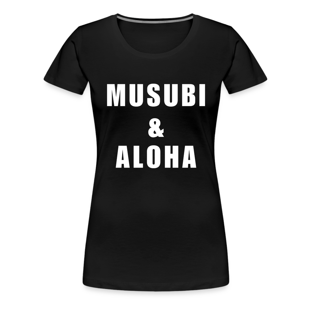 Women’s Musubi & Aloha Tee - black