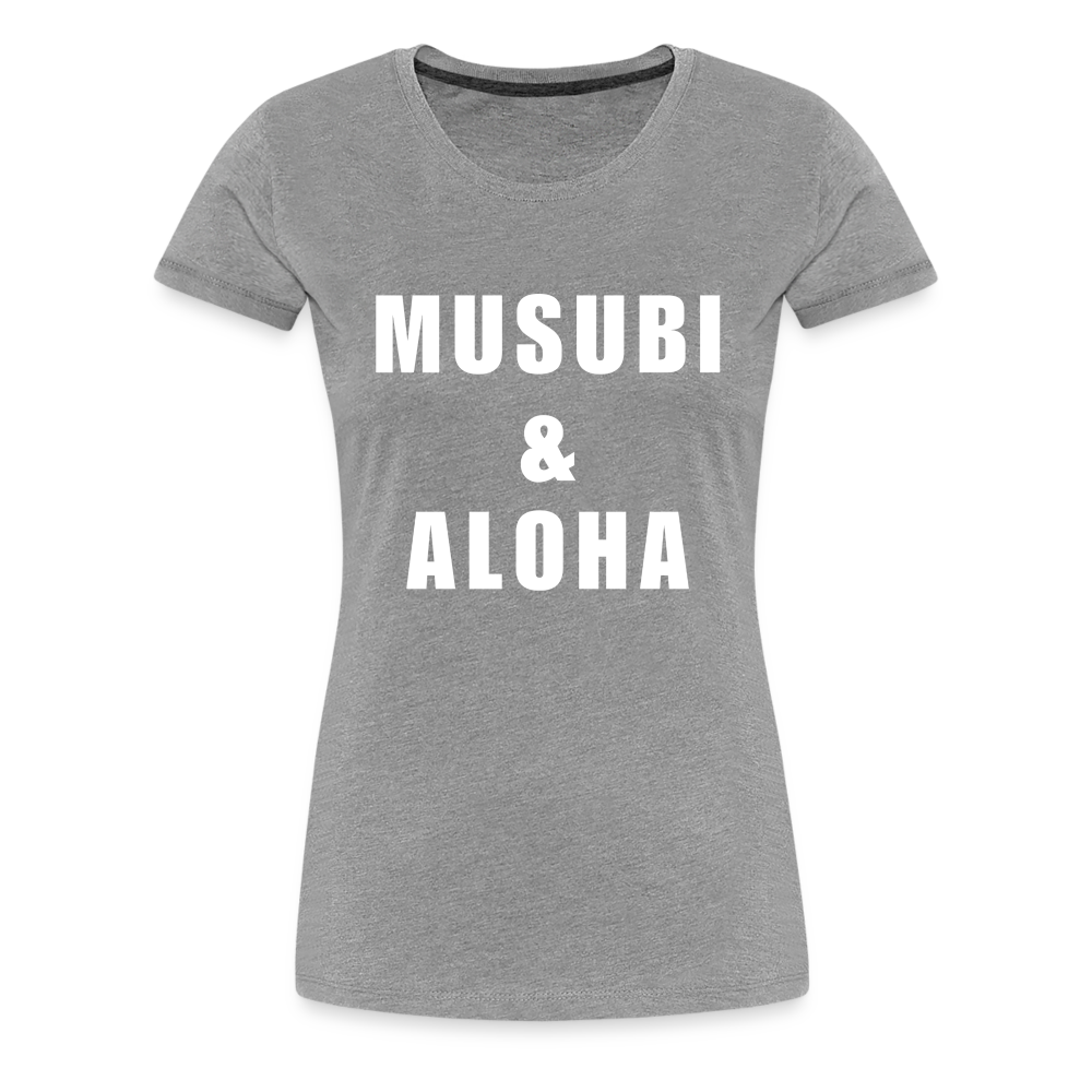 Women’s Musubi & Aloha Tee - heather gray