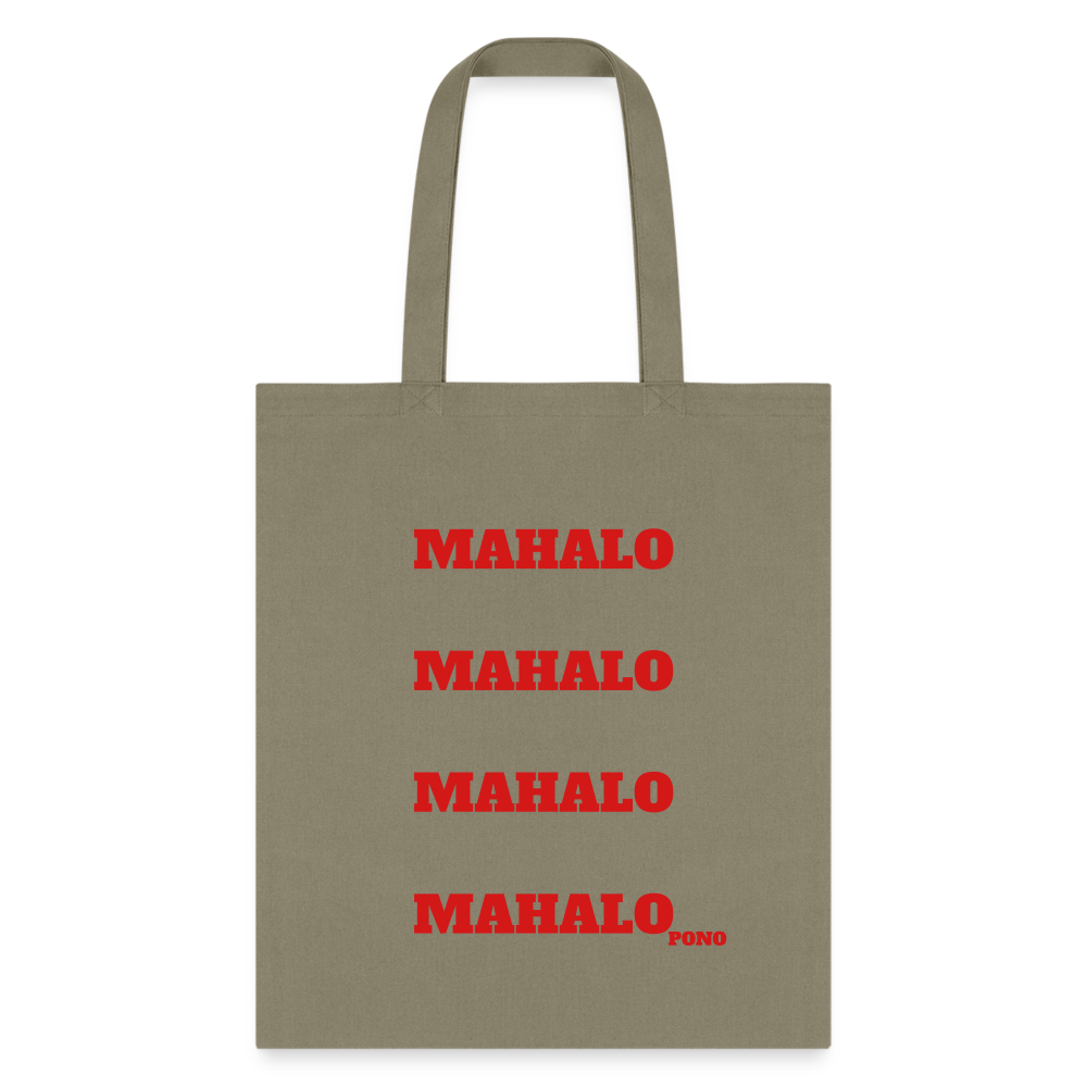 Mahalo Tote Bag - khaki
