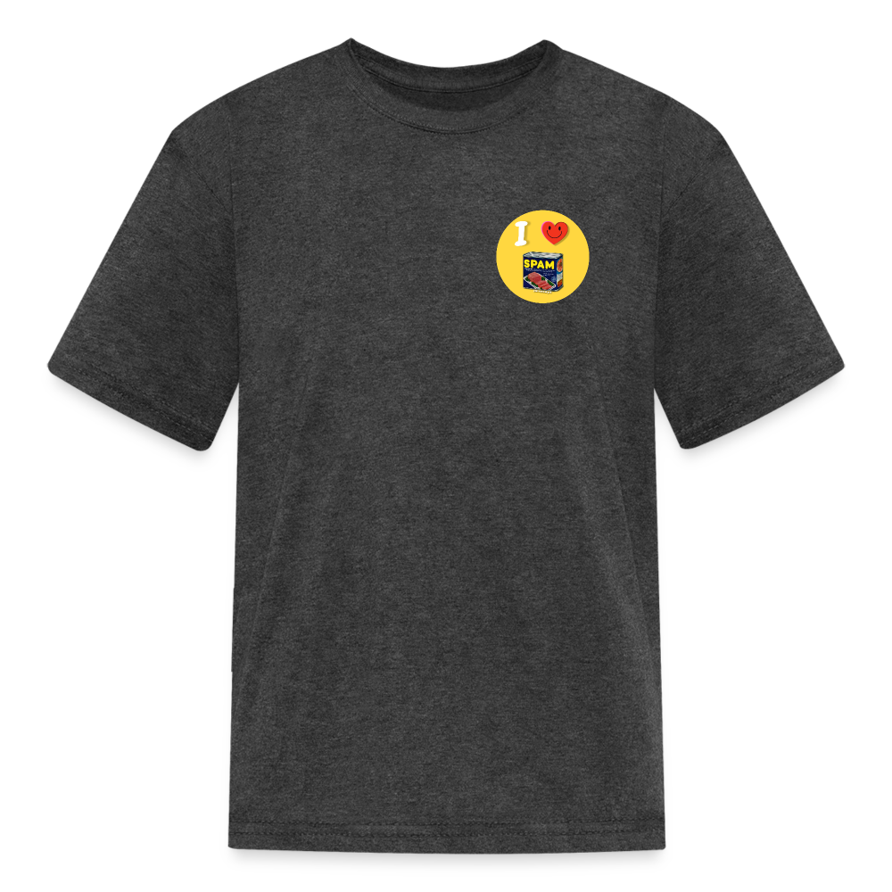 Kids' I ❤️ SPAM T-Shirt - heather black