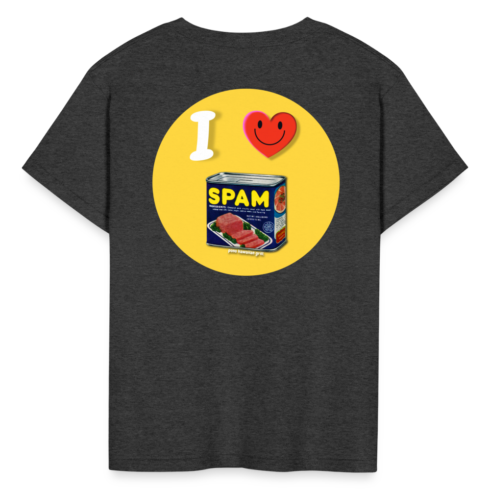 Kids' I ❤️ SPAM T-Shirt - heather black