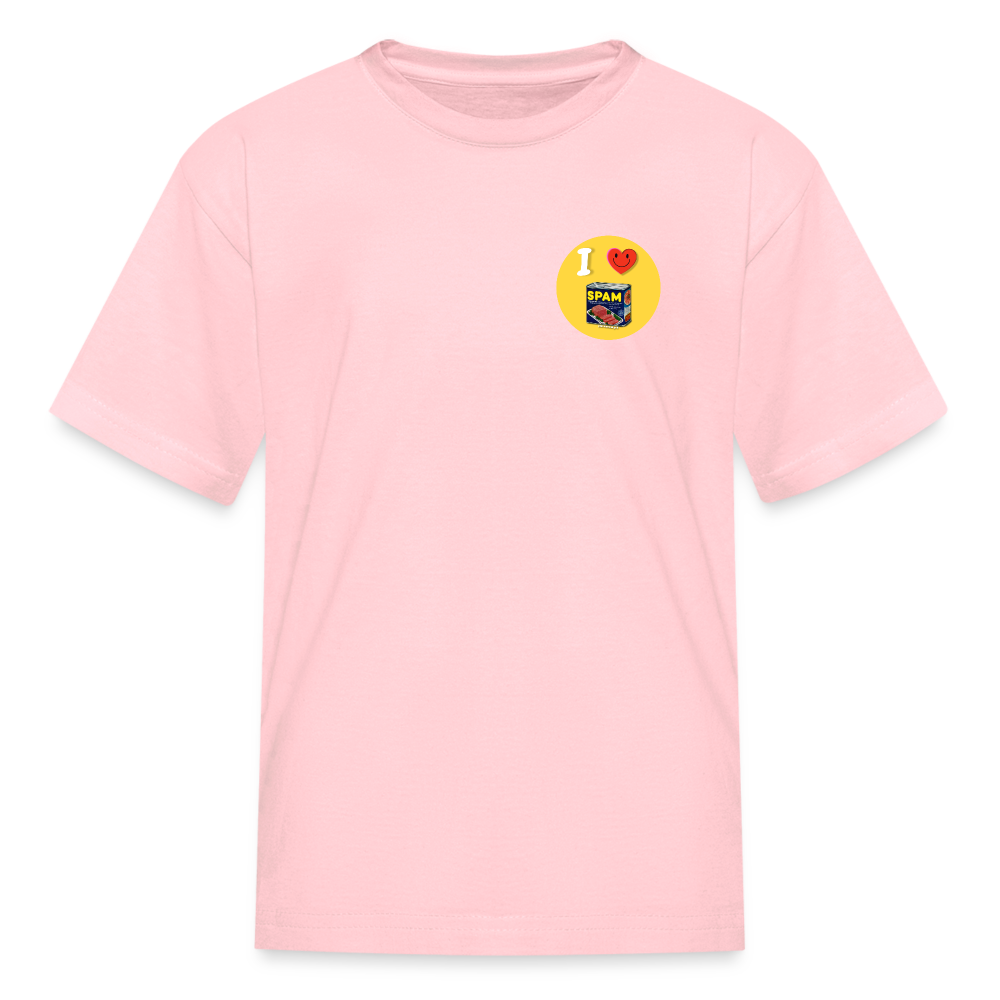 Kids' I ❤️ SPAM T-Shirt - pink
