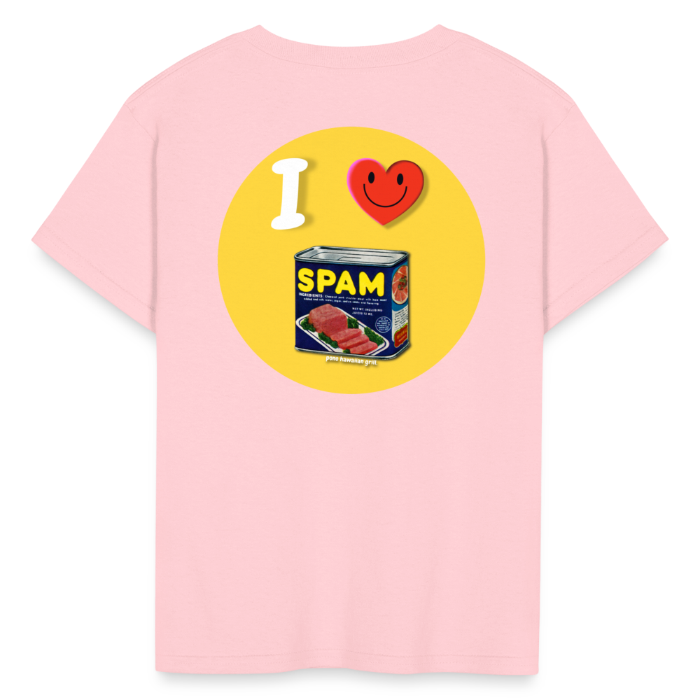 Kids' I ❤️ SPAM T-Shirt - pink