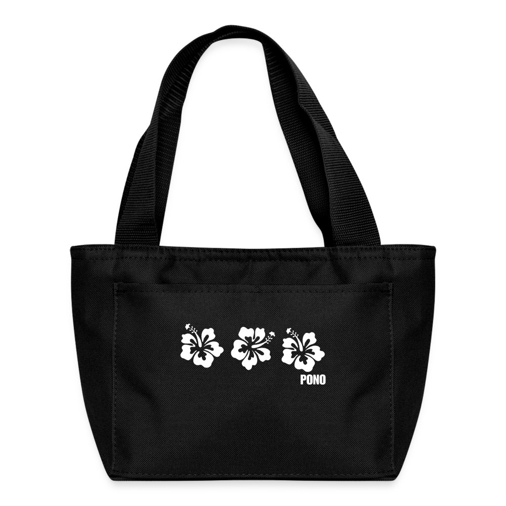 Recycled Insulated Pono Lunch Bag - black