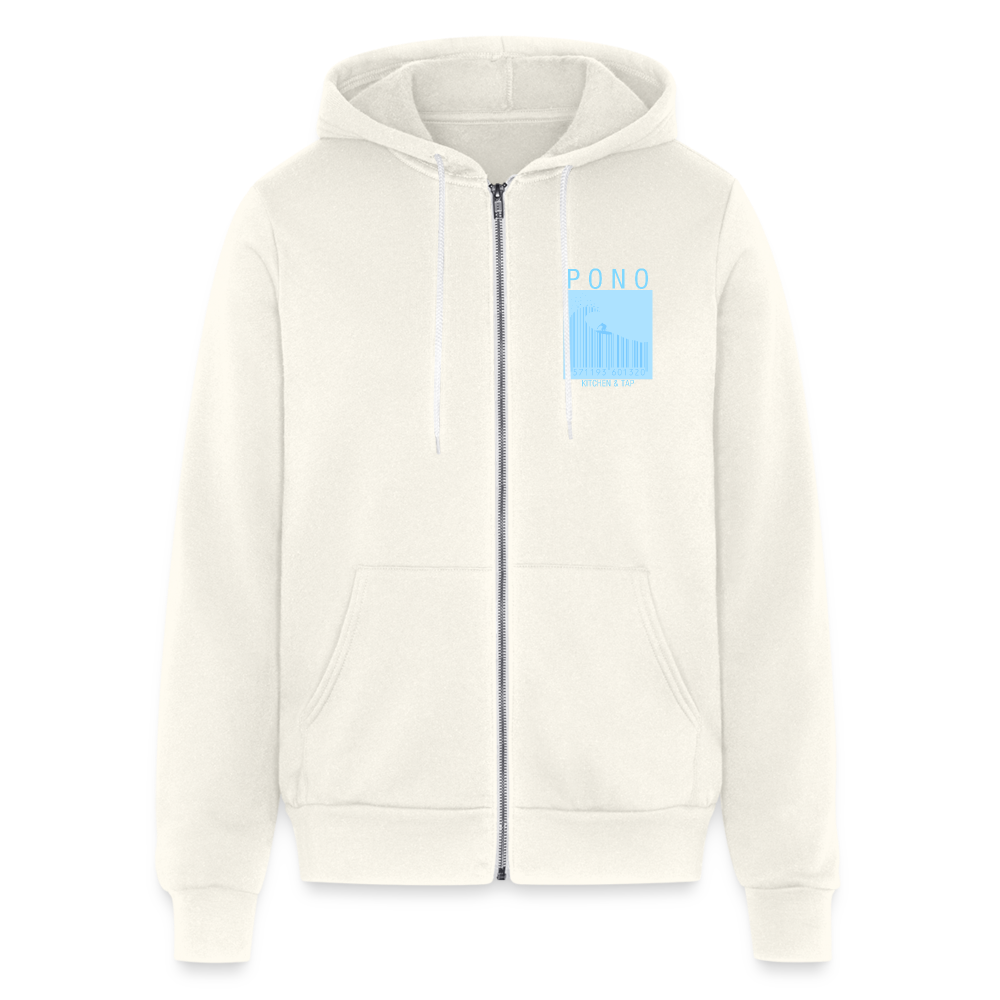 Wave Rider Full Zip Hoodie - vintage white