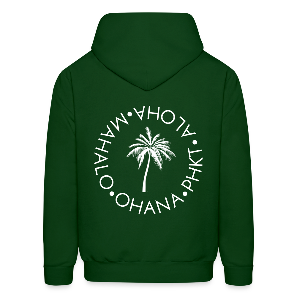 Island Vibes Hoodie - forest green