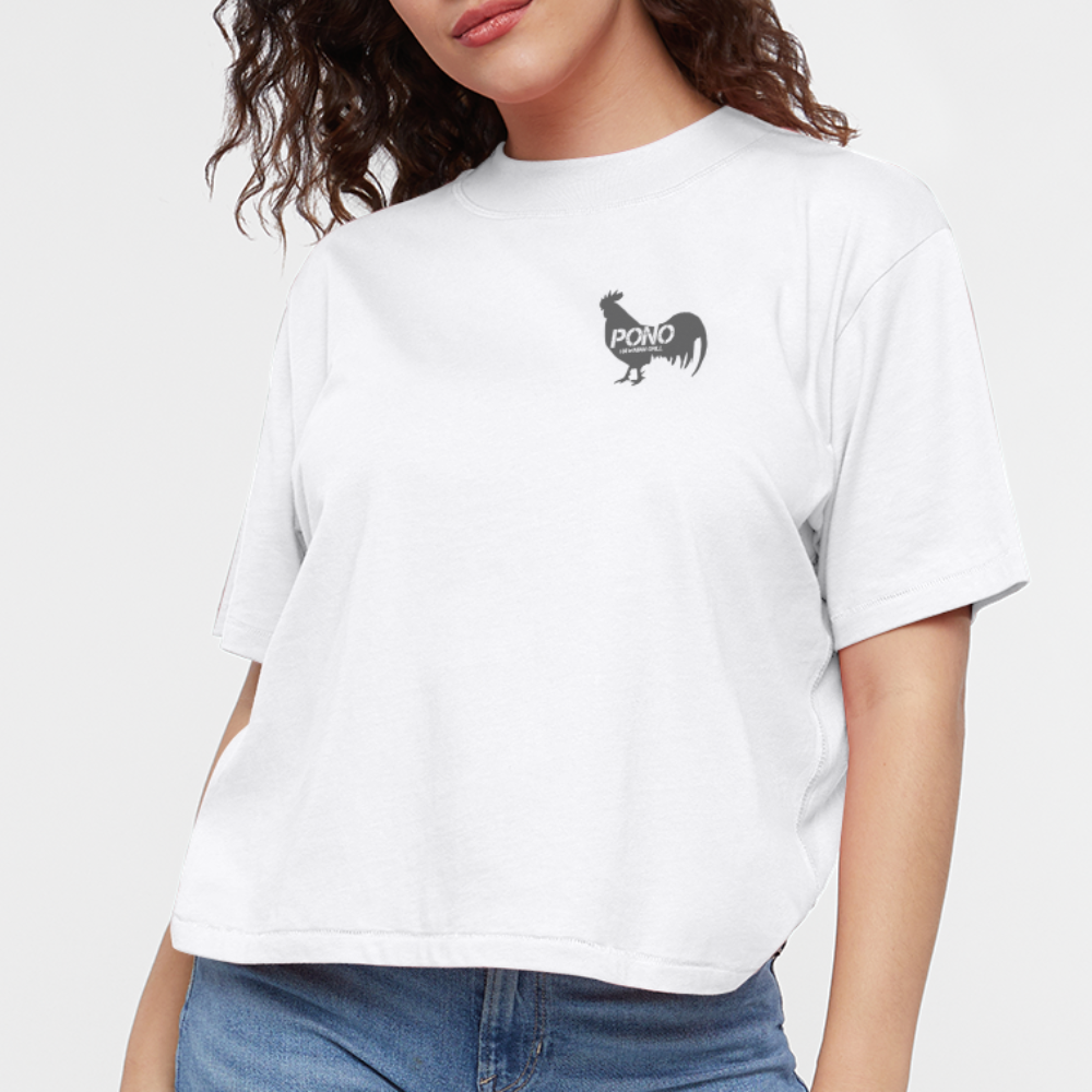 Rooster Ladies Tee - white