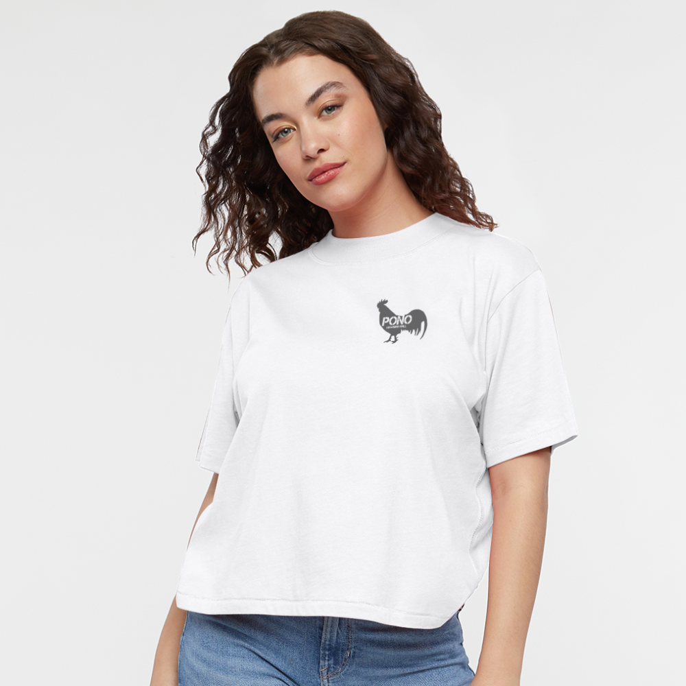 Rooster Ladies Tee - white