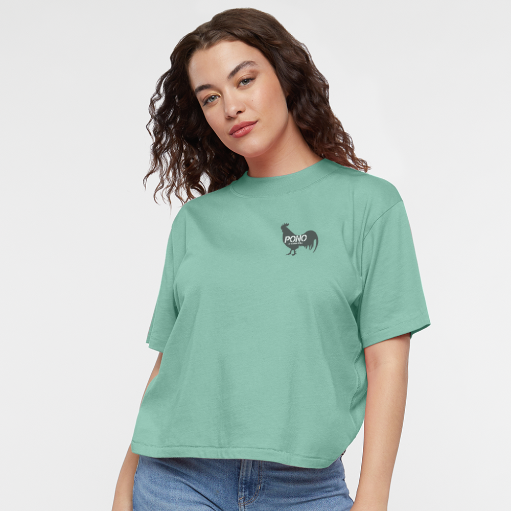 Rooster Ladies Tee - saltwater