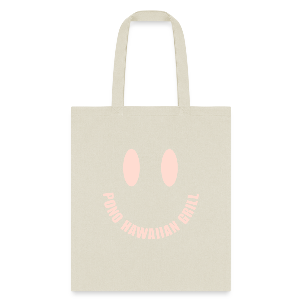 Happy Tote Bag - natural