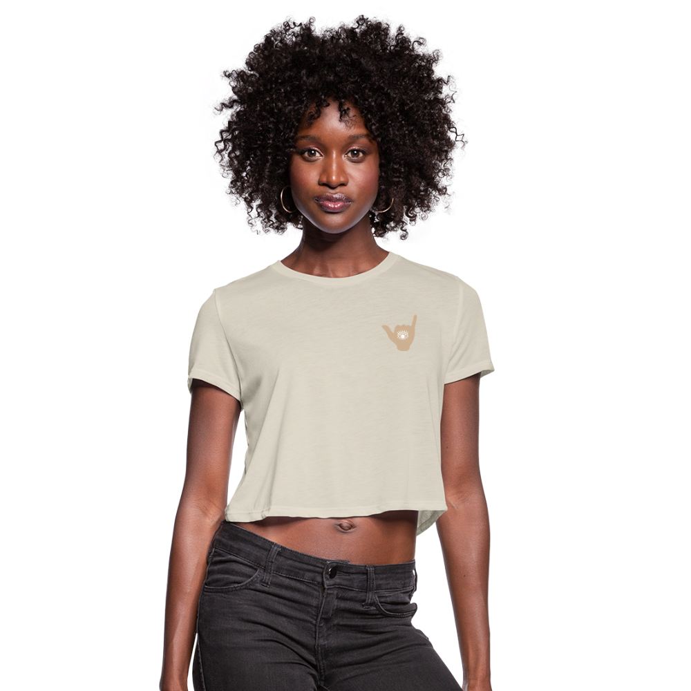 Shaka Vibes Cropped T-Shirt - dust