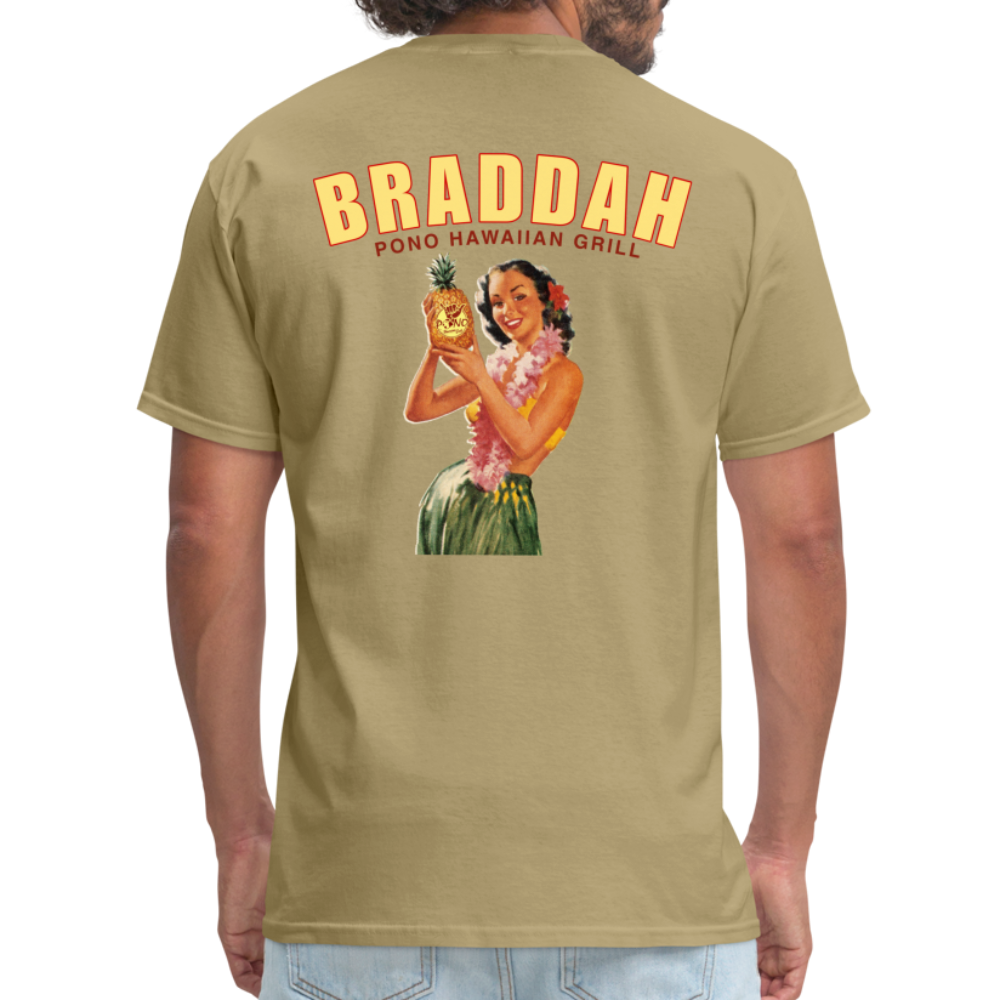 Braddah Tee - khaki