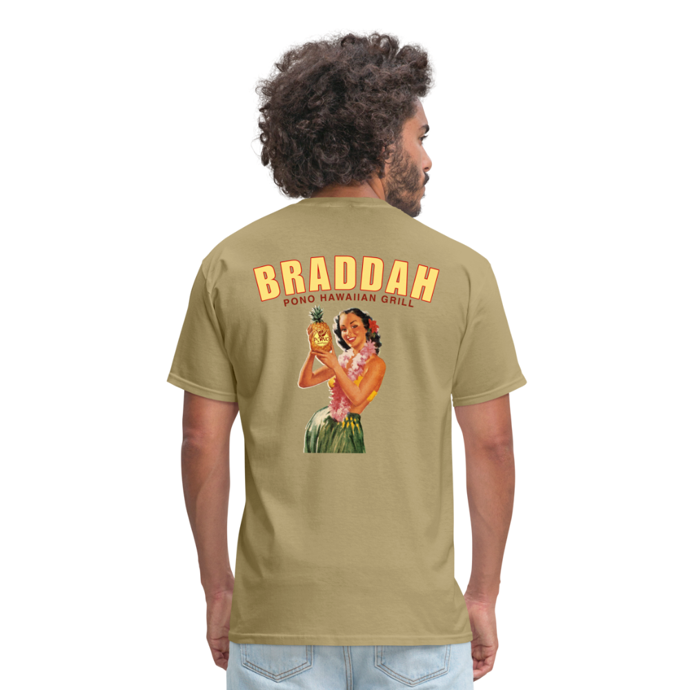 Braddah Tee - khaki