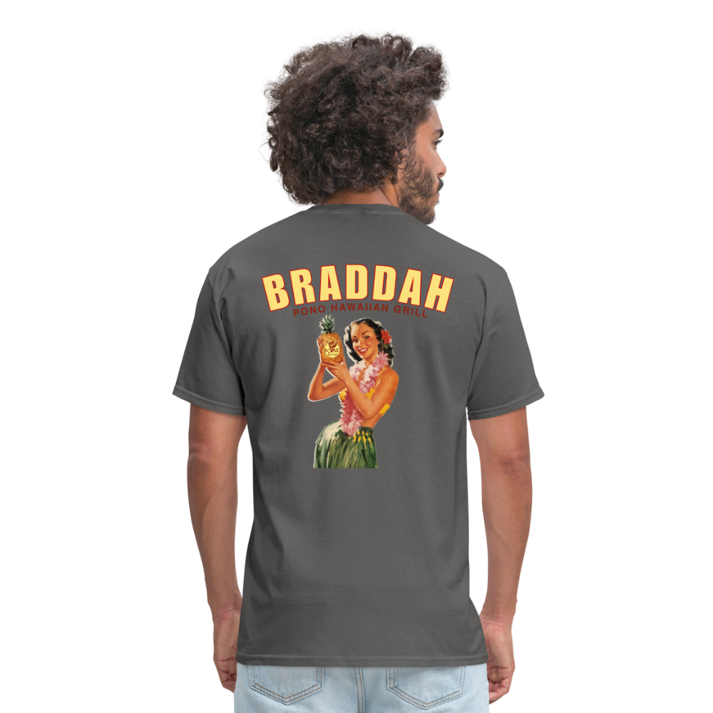 Braddah Tee - charcoal