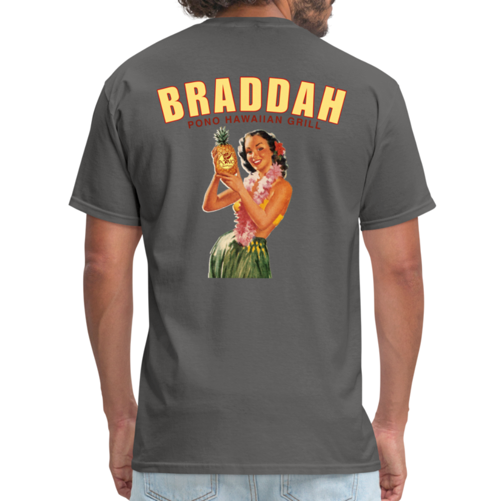 Braddah Tee - charcoal