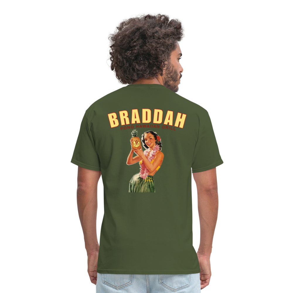 Braddah Tee - military green