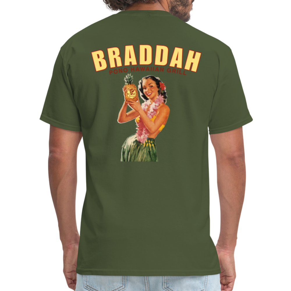 Braddah Tee - military green